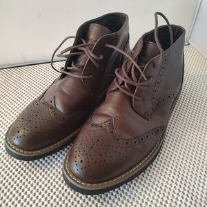 Alpine Swiss Men's Size 8 Brown Ankle Boots